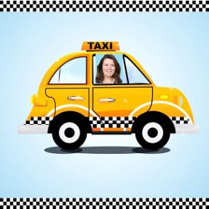 taximama door de bocht