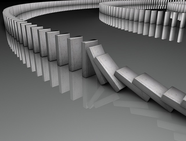 Kettingreactie domino eerste stap veranderen