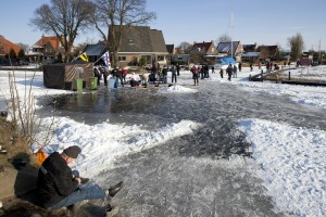 door het ijs zakken