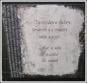 yesterday tomorrow present