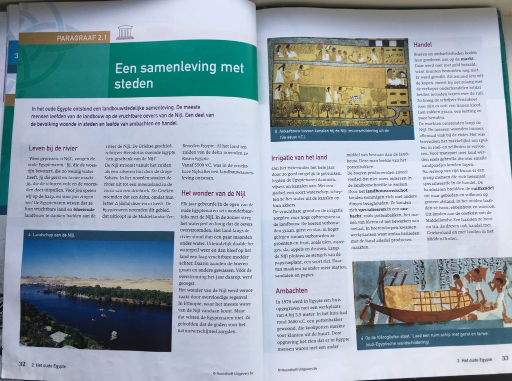 geschiedenis en andere tekstvakken leren