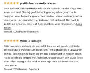 versla je faalangst review