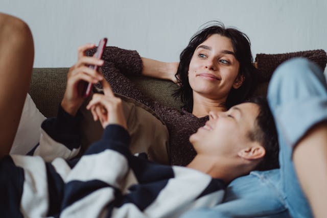 praten over school puber ruzie